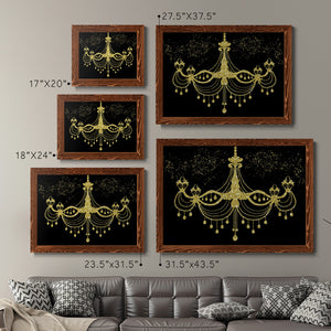 Golden Chandelier-Premium Framed Canvas - Ready to Hang