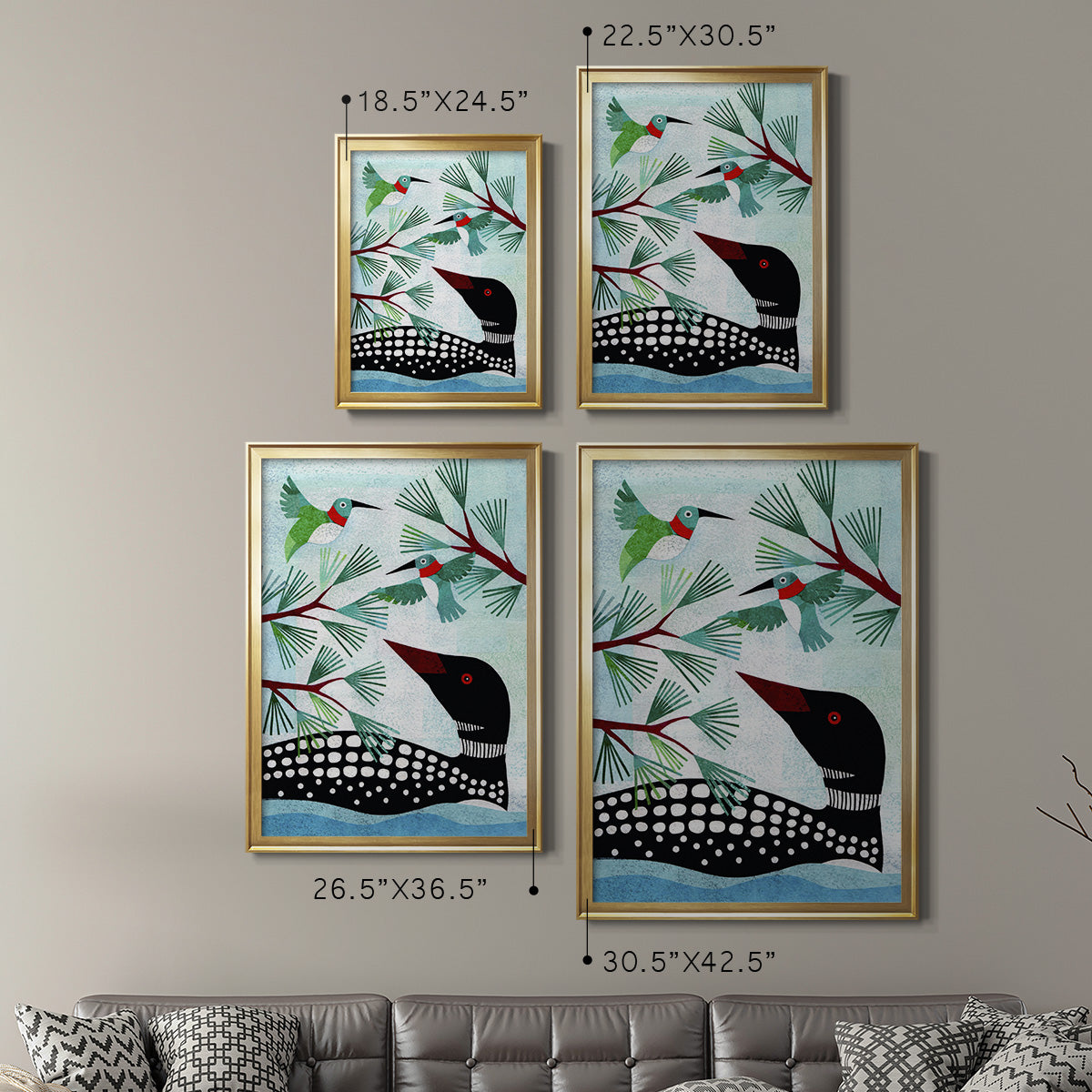 Forest Creatures IX Premium Framed Print - Ready to Hang