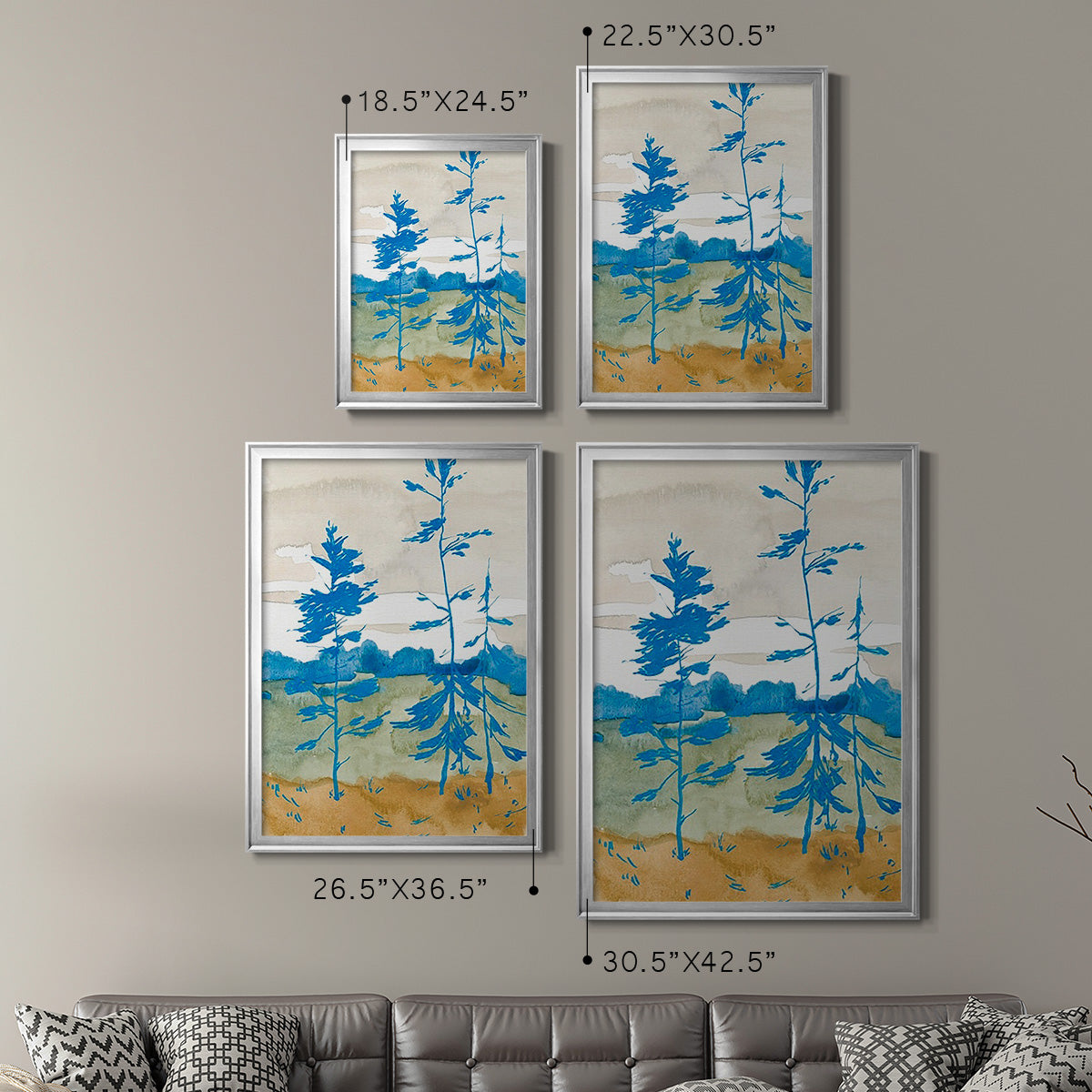 Cerulean Spruce II Premium Framed Print - Ready to Hang