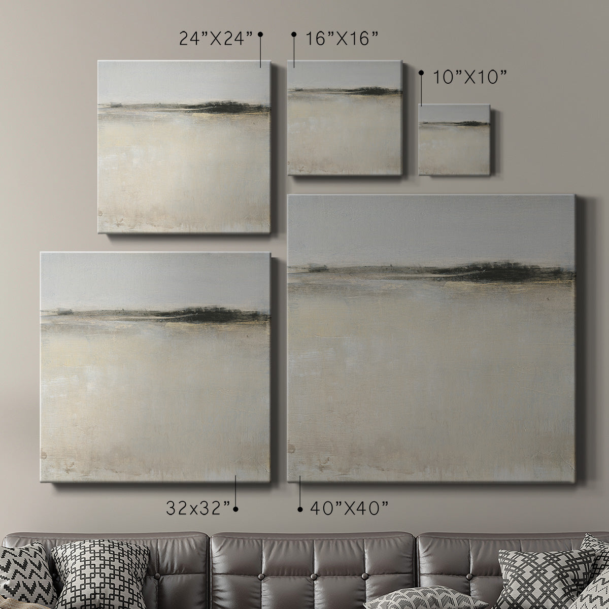 Subtle Scape I-Premium Gallery Wrapped Canvas - Ready to Hang