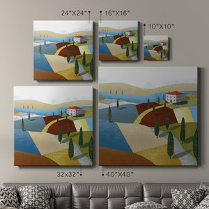 Illustrated Italian Landscape & Nature I-Premium Gallery Wrapped Canvas - Ready to Hang