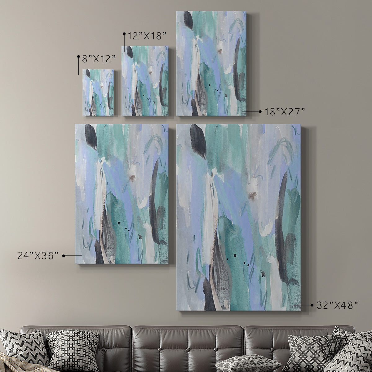 Ocean Crush III Premium Gallery Wrapped Canvas - Ready to Hang