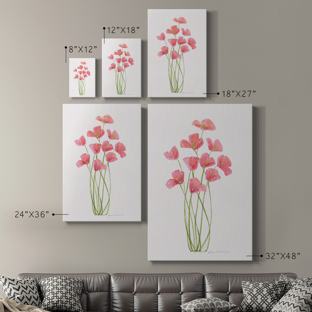 Intertwined Bouquet I Premium Gallery Wrapped Canvas - Ready to Hang