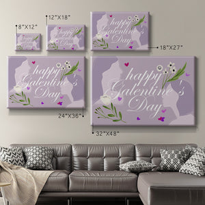 Happy Galentine's Day Collection A Premium Gallery Wrapped Canvas - Ready to Hang