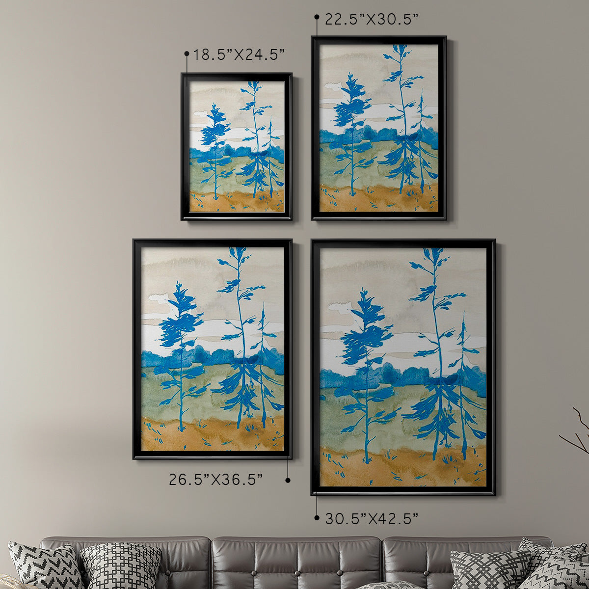 Cerulean Spruce II Premium Framed Print - Ready to Hang