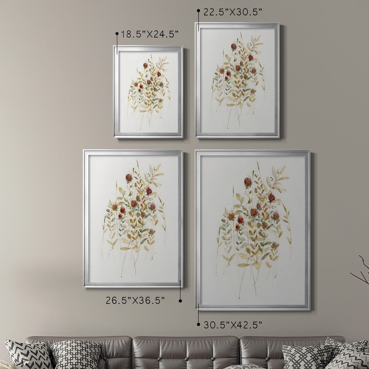 Wildflower Breeze I Premium Framed Print - Ready to Hang