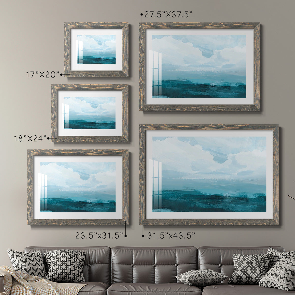 Azure Rising III-Premium Framed Print - Ready to Hang