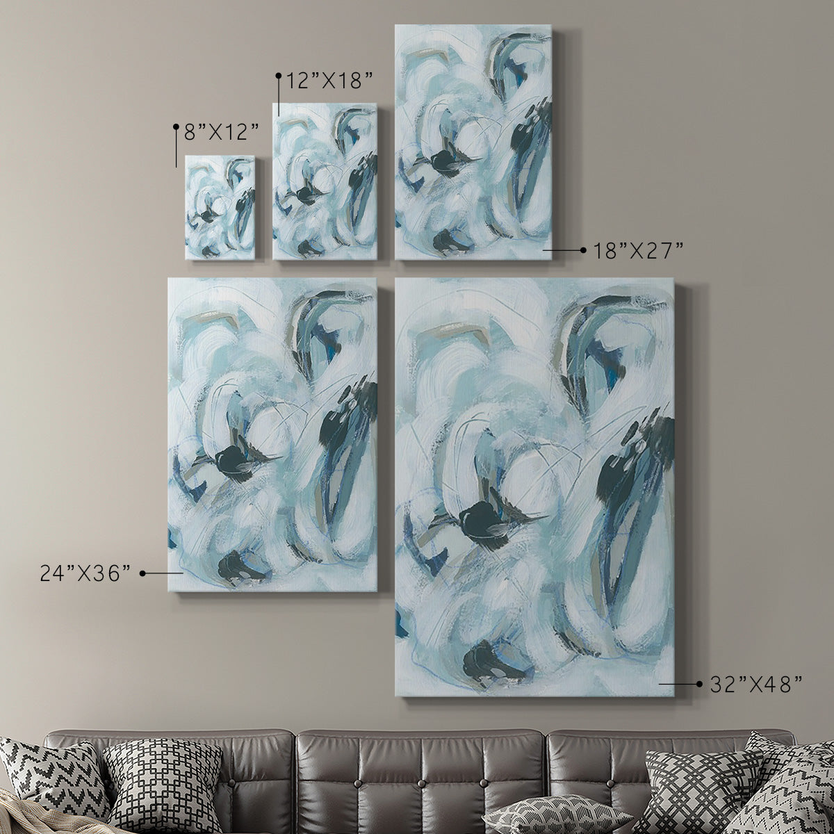 Fluid Receptor I Premium Gallery Wrapped Canvas - Ready to Hang