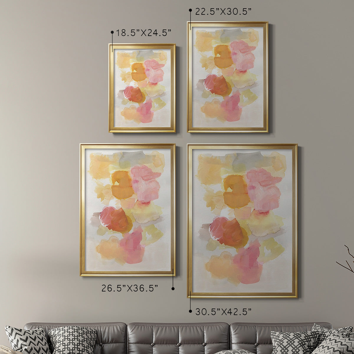 Warm Petals II Premium Framed Print - Ready to Hang