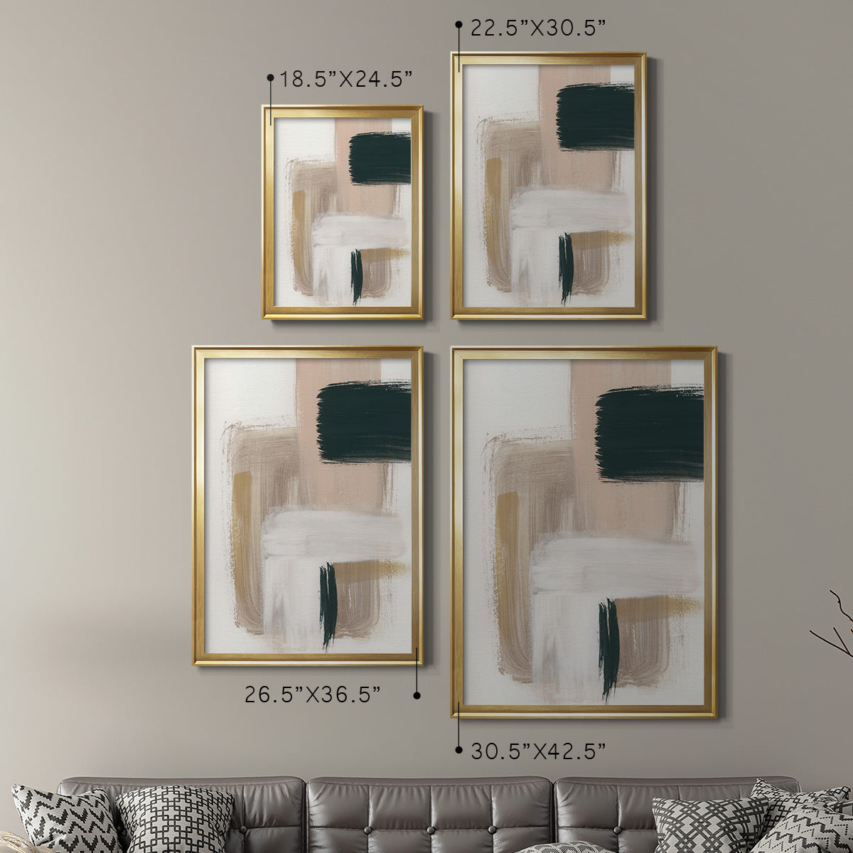 Marble Block Symmetry I Premium Framed Print - Ready to Hang