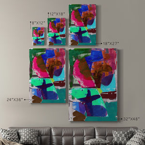 Brights Strokes III Premium Gallery Wrapped Canvas - Ready to Hang