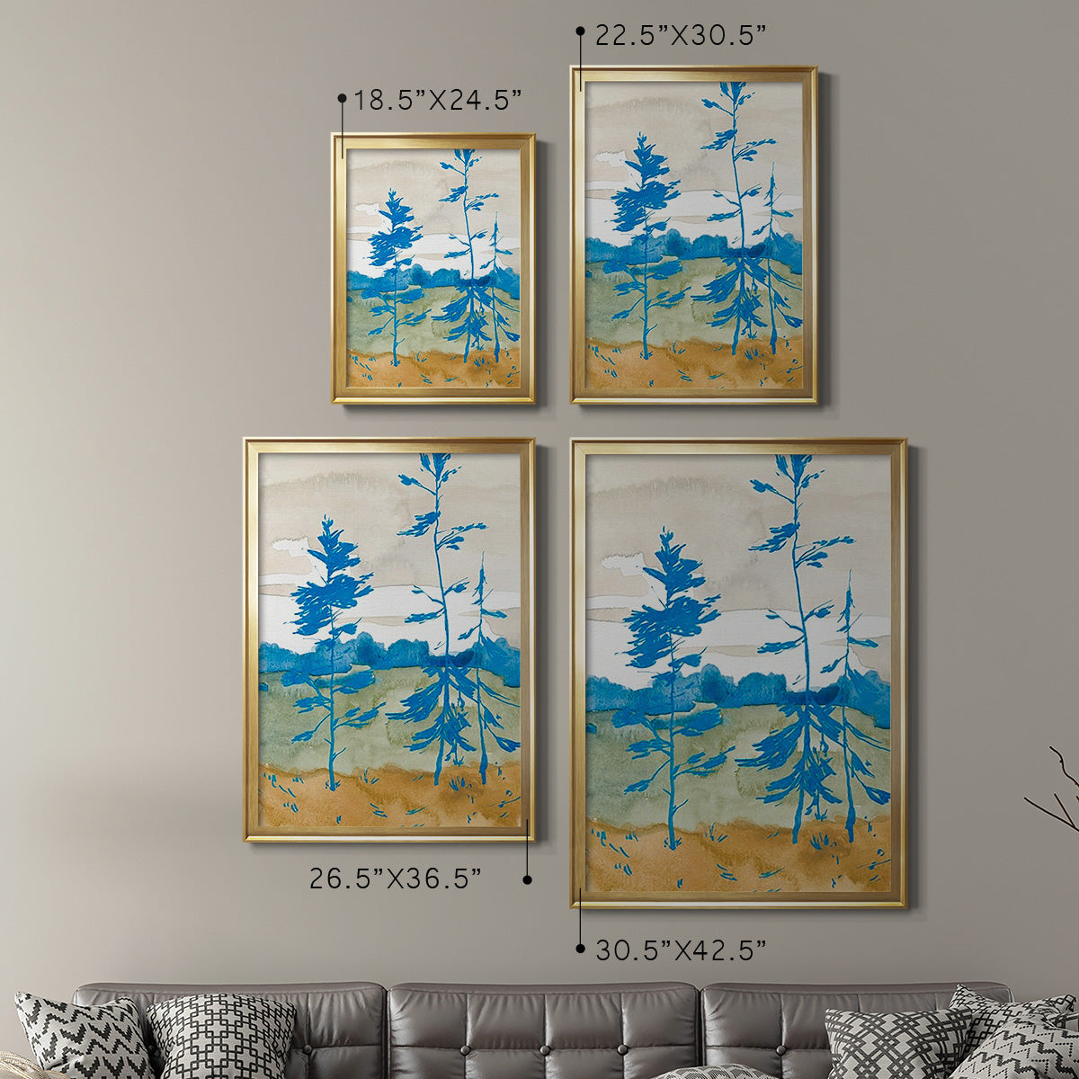 Cerulean Spruce II Premium Framed Print - Ready to Hang