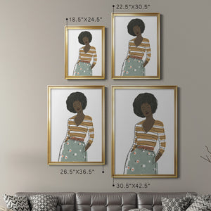 Sepia Botanical Journal I - Modern Framed Canvas Print