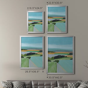 Bright Colored Countryside III Premium Framed Print - Ready to Hang