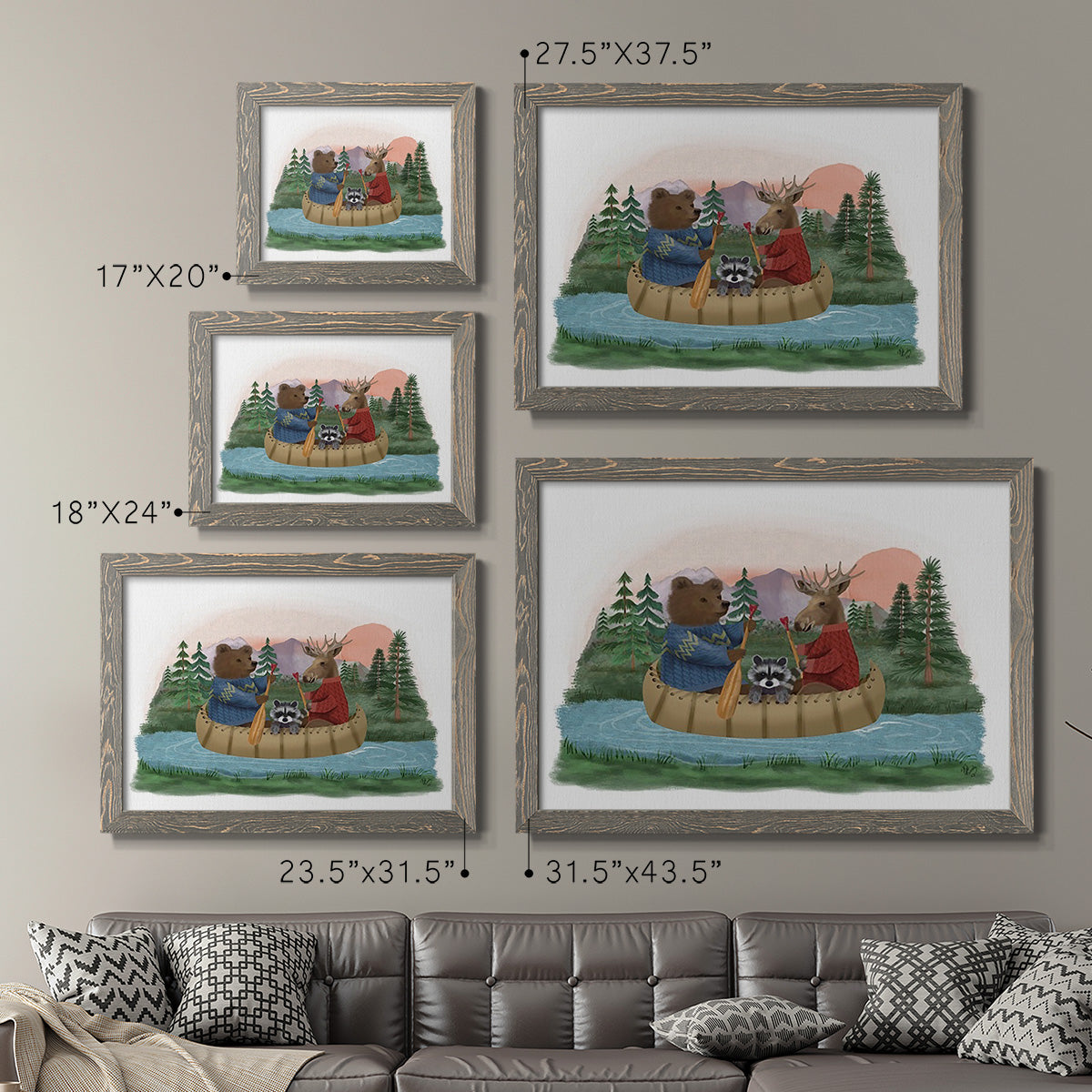 River Trip-Premium Framed Canvas - Ready to Hang