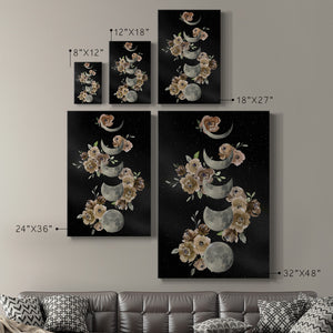 Bohemian Lunar Phases Premium Gallery Wrapped Canvas - Ready to Hang