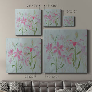 Dancing Pink Trio I-Premium Gallery Wrapped Canvas - Ready to Hang