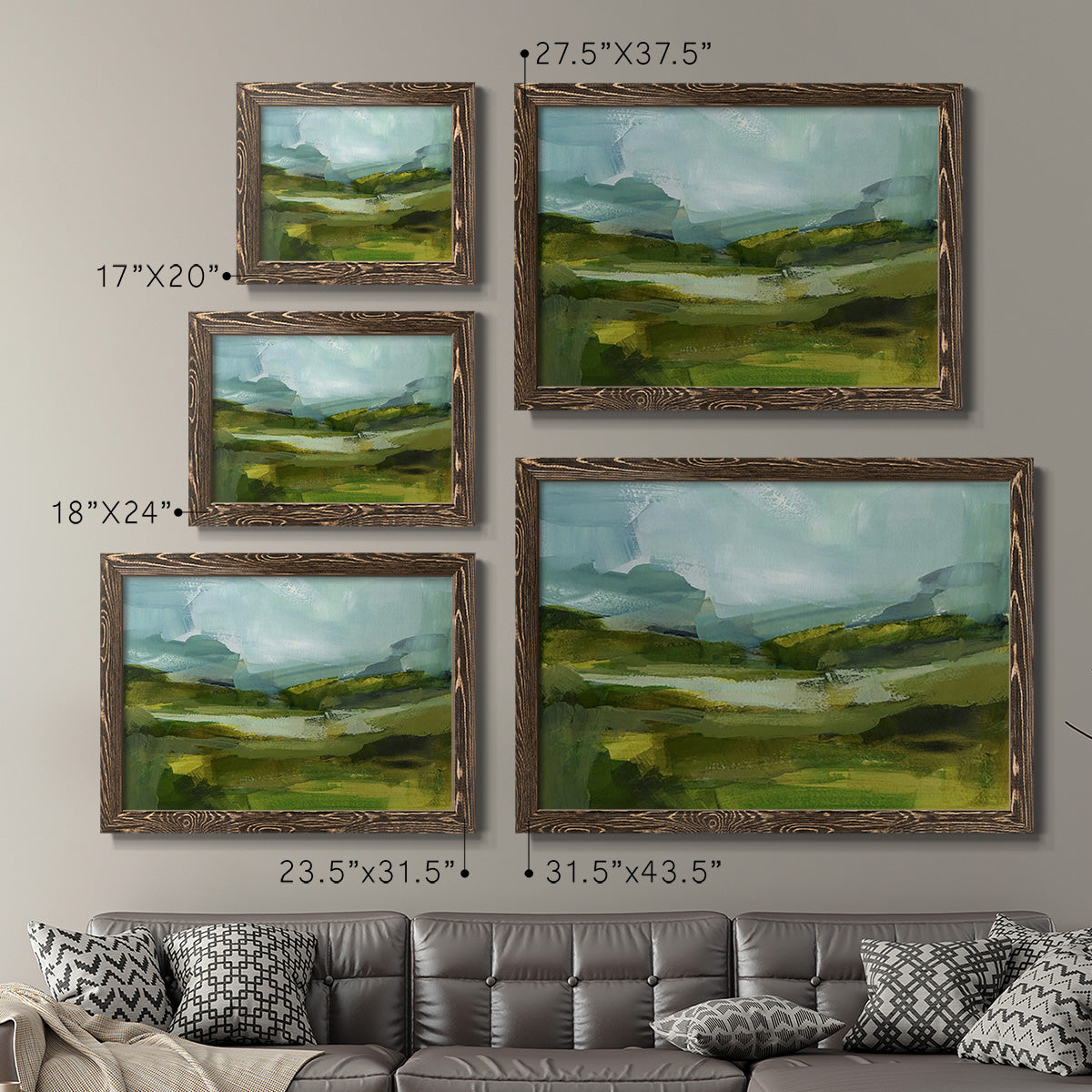 Emerald View III-Premium Framed Canvas - Ready to Hang
