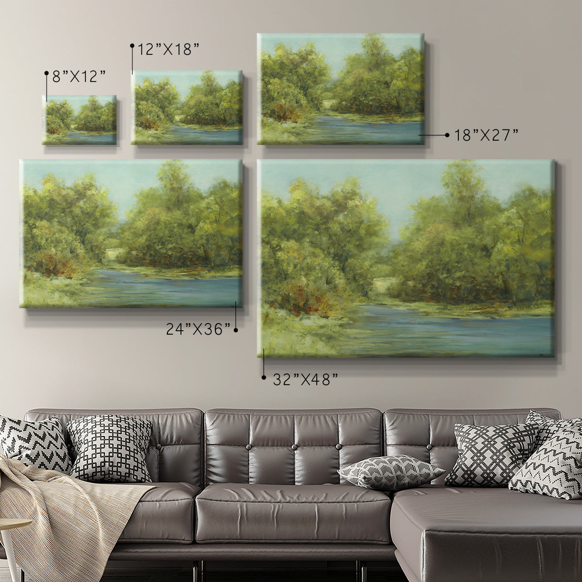 Country Views III Premium Gallery Wrapped Canvas - Ready to Hang