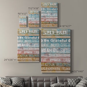 Life Rules - Canvas Art Print
