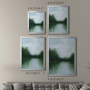 Mossy Reflections I Premium Framed Print - Ready to Hang