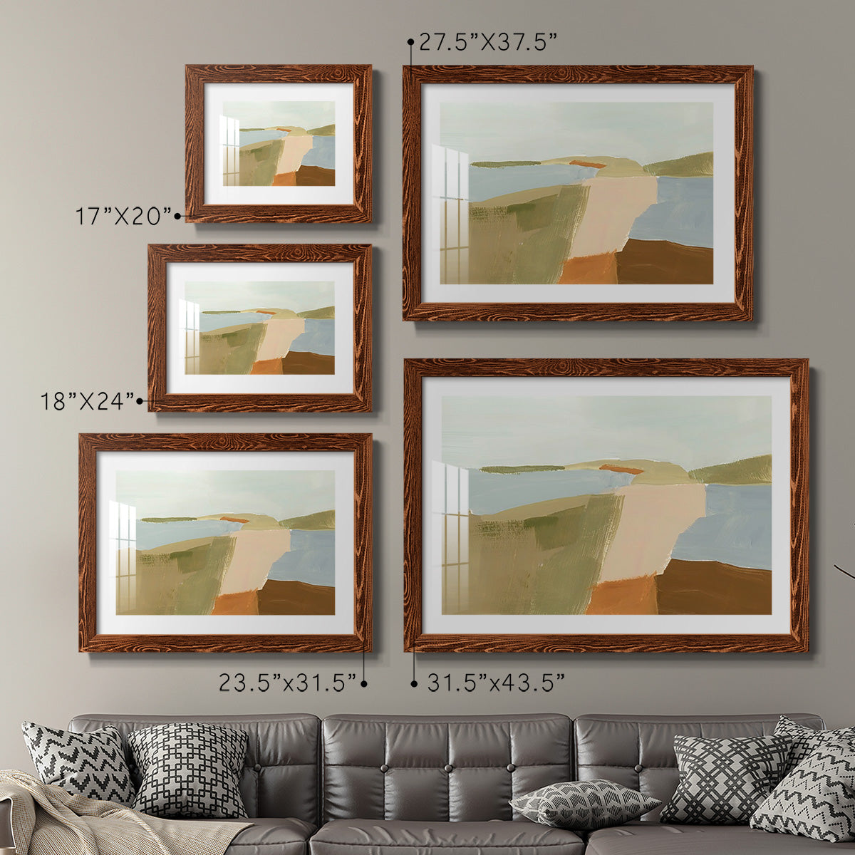 Stacked Landscape II-Premium Framed Print - Ready to Hang