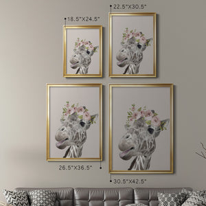 Sepia Botanical Journal I - Modern Framed Canvas Print