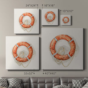Nautical Safety I-Premium Gallery Wrapped Canvas - Ready to Hang