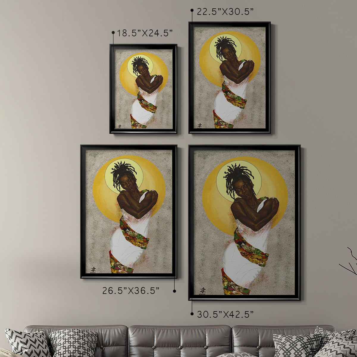 Her Love Premium Framed Print - Ready to Hang