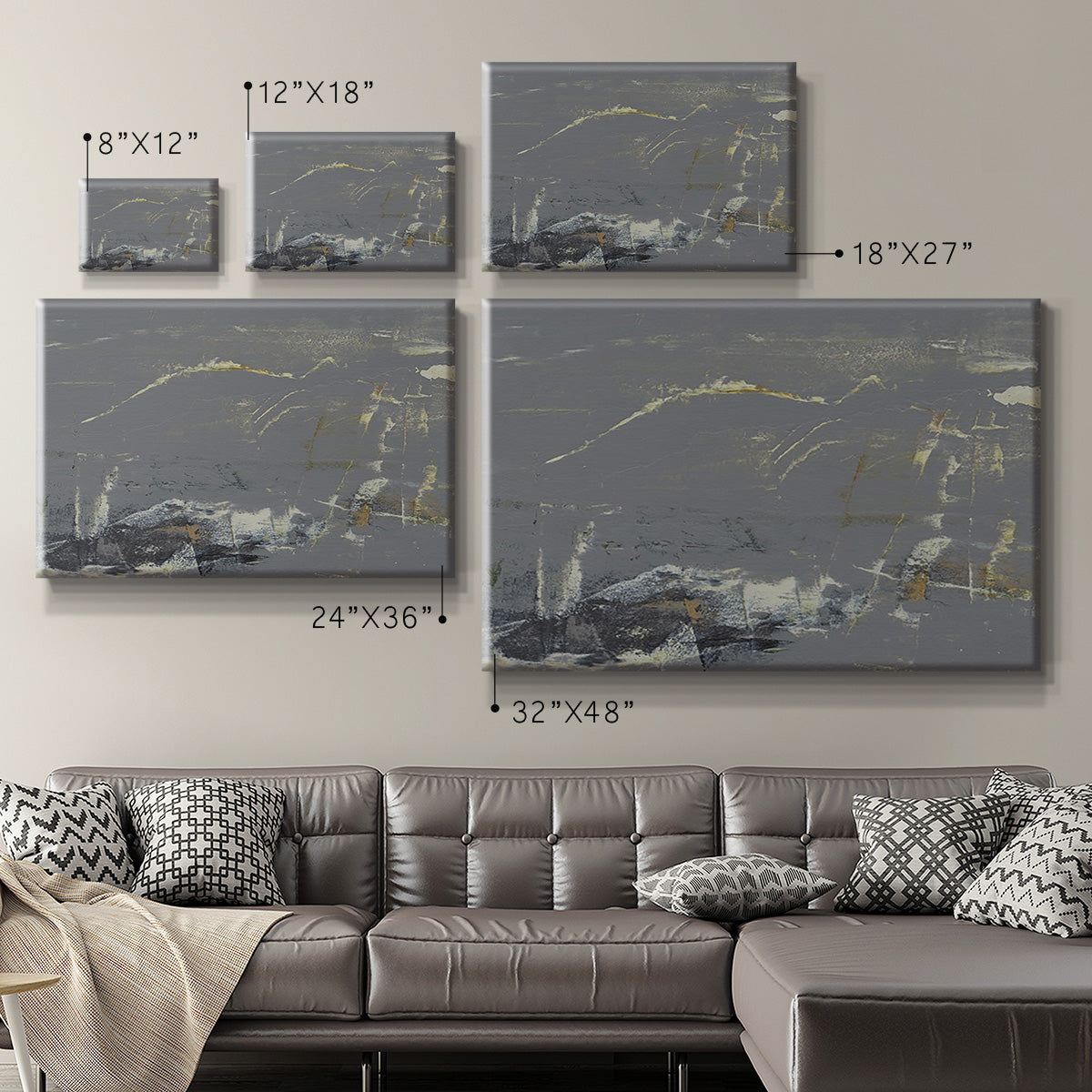 Mystique Abstract I Premium Gallery Wrapped Canvas - Ready to Hang