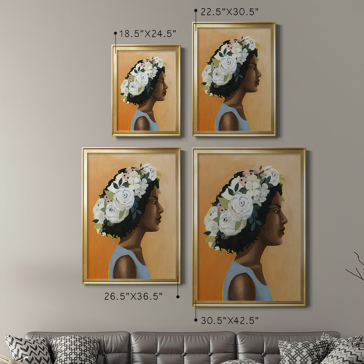 Modern Laurel I Premium Framed Print - Ready to Hang