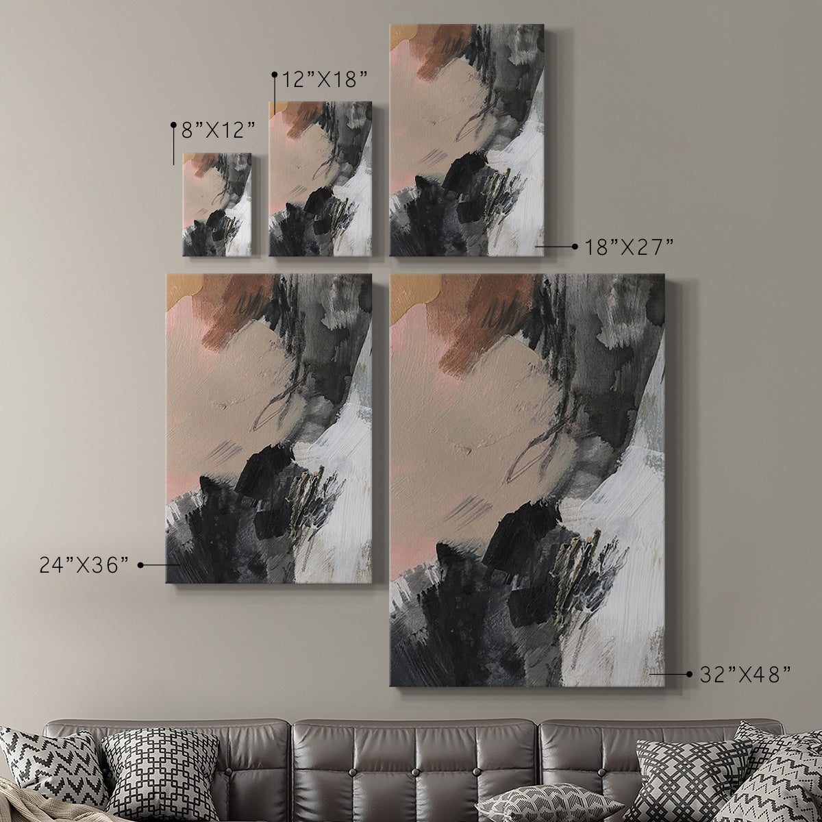 Unbleached Neutrals V Premium Gallery Wrapped Canvas - Ready to Hang