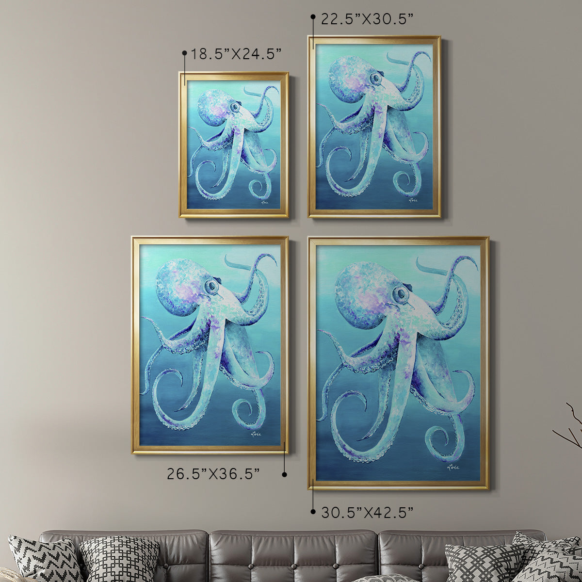 Octopus Premium Framed Print - Ready to Hang