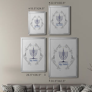 Happy Hanukkah II Premium Framed Print - Ready to Hang