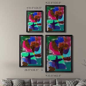 Brights Strokes III Premium Framed Print - Ready to Hang