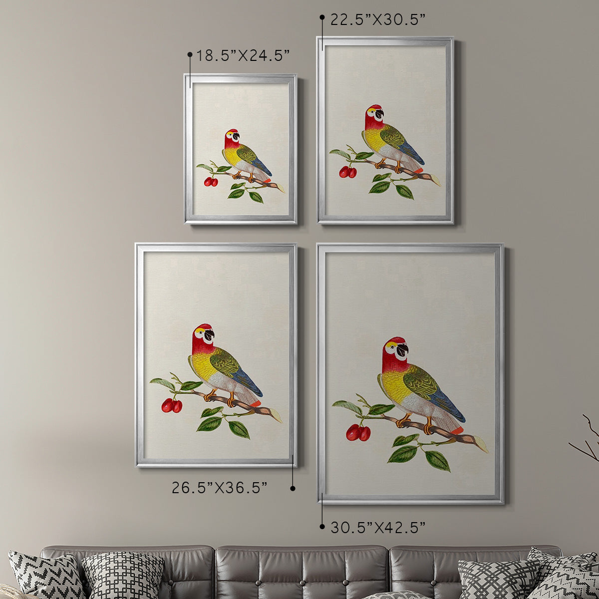 Bird in Habitat VI Premium Framed Print - Ready to Hang