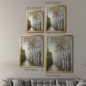 Woodland Walk Neutral Premium Framed Print - Ready to Hang