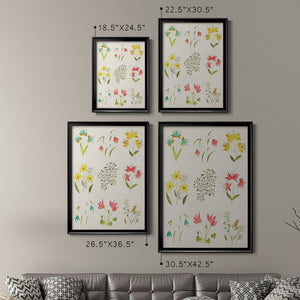 Floral Gatherings Grid Premium Framed Print - Ready to Hang