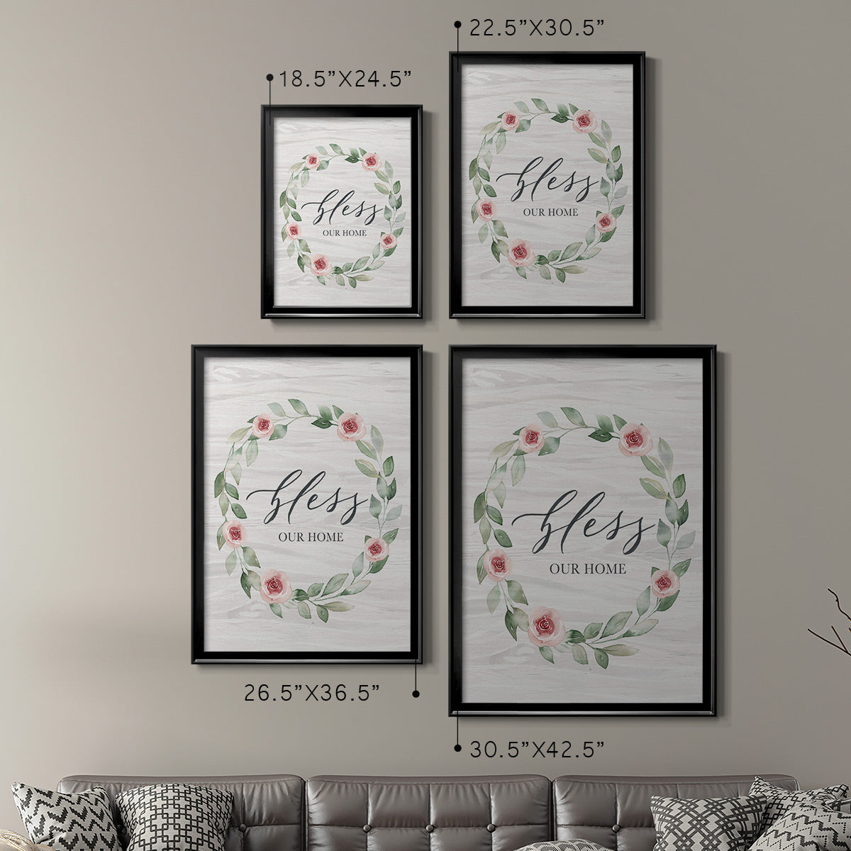 Bless Our Home Premium Framed Print - Ready to Hang