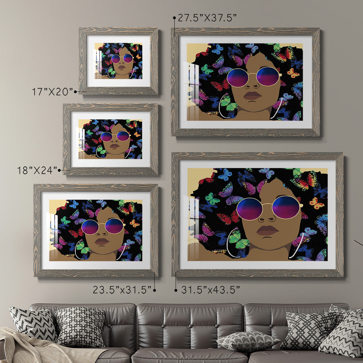 Butterfly Diva I-Premium Framed Print - Ready to Hang