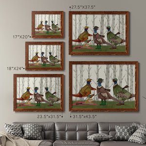 Pheasant Shooting Party Group 1-Premium Framed Canvas - Ready to Hang