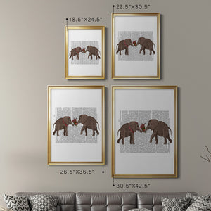 Elephant Bouquet, Landscape Premium Framed Print - Ready to Hang