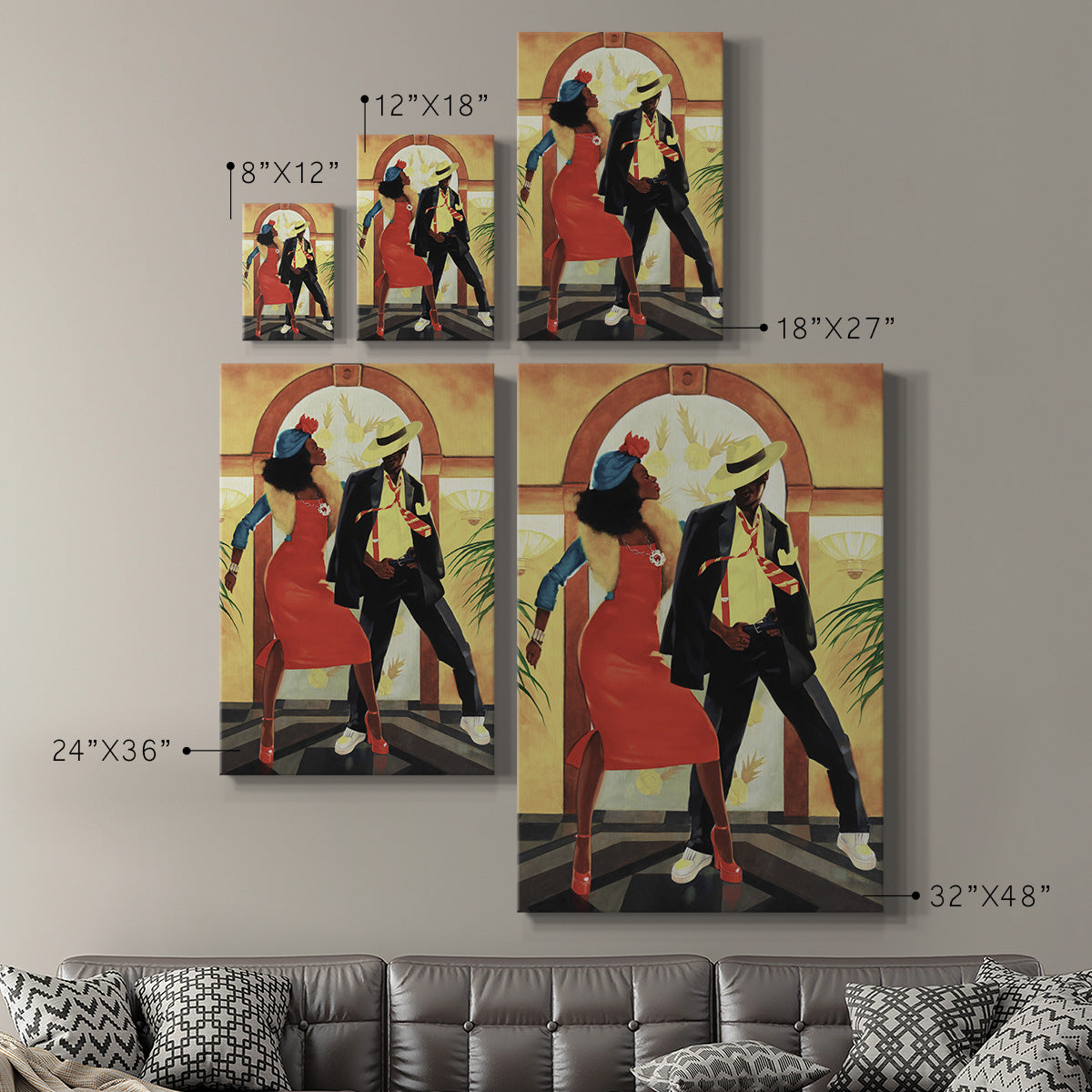 Night Out I Premium Gallery Wrapped Canvas - Ready to Hang