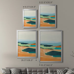 Aqua and Orange II Premium Framed Print - Ready to Hang