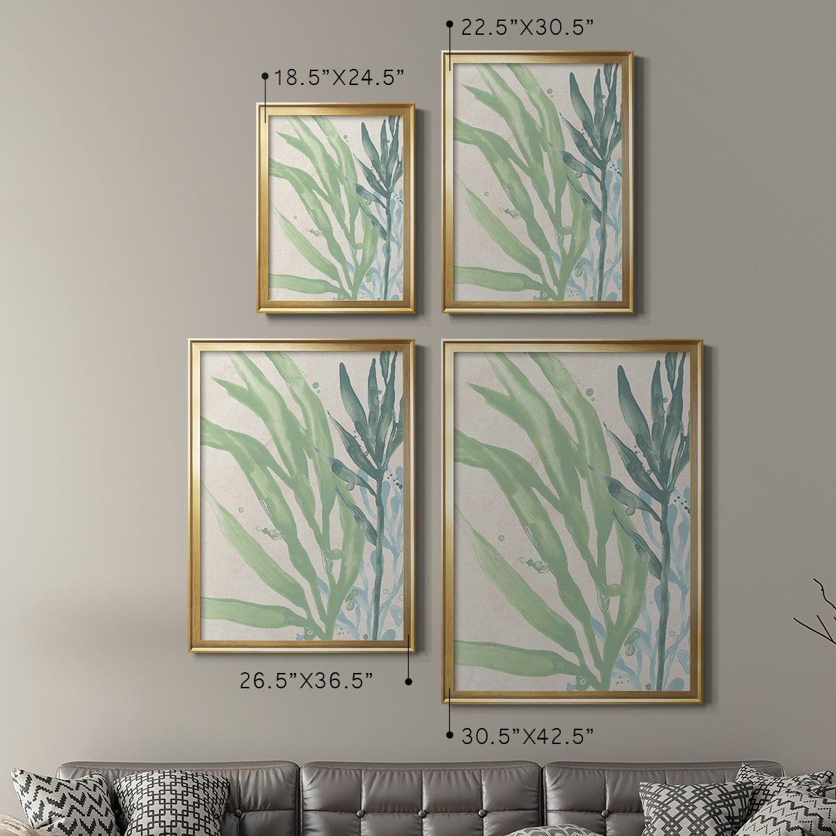 Swaying Seagrass IV Premium Framed Print - Ready to Hang