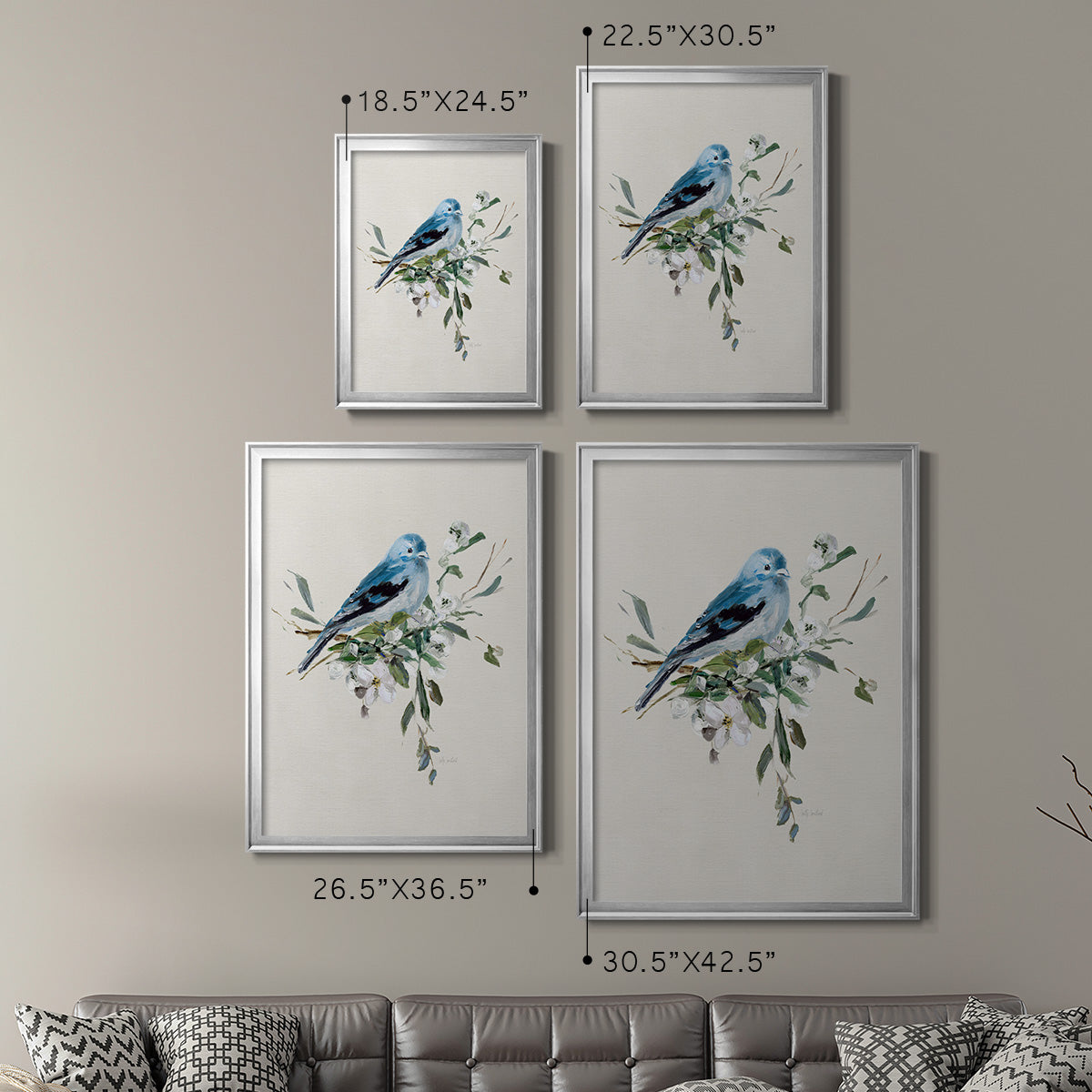 Bluebird Happy I Premium Framed Print - Ready to Hang