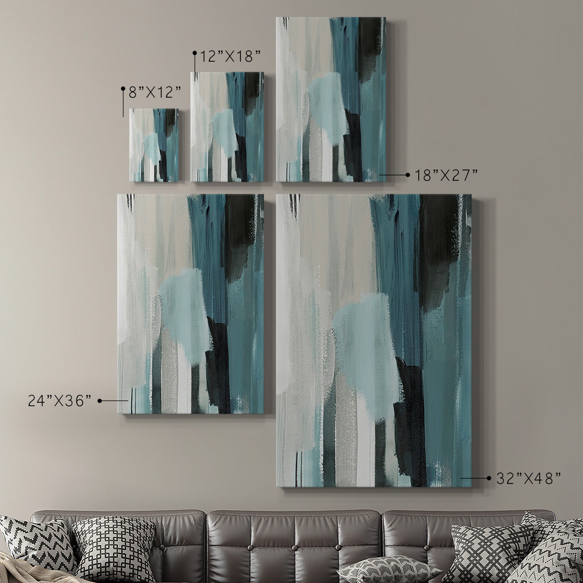 Scribe Shore I Premium Gallery Wrapped Canvas - Ready to Hang