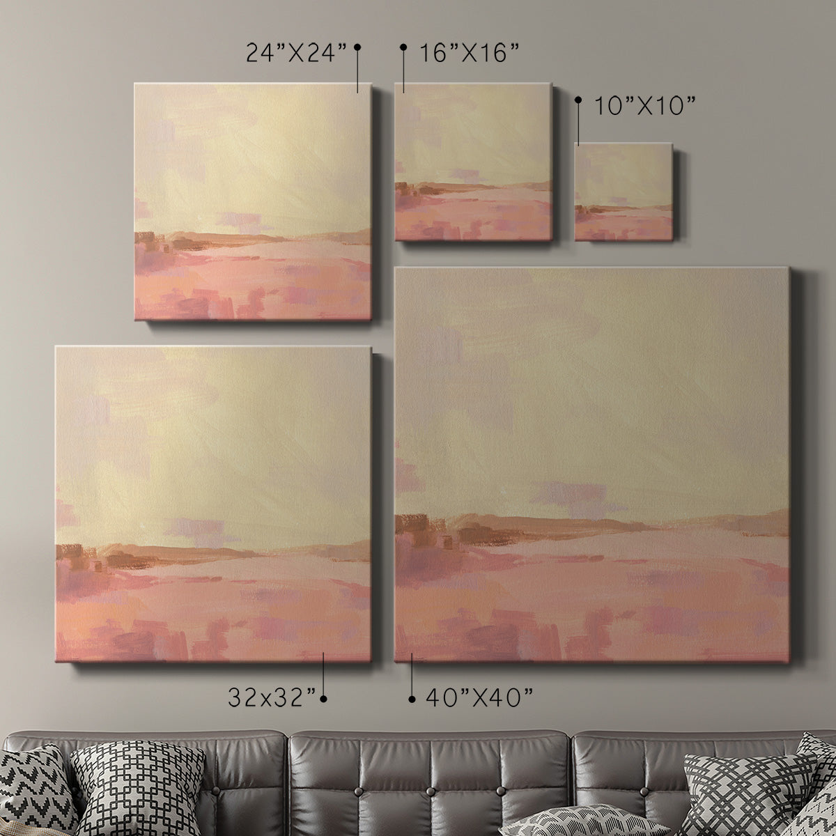 Salt Lake Sunrise II-Premium Gallery Wrapped Canvas - Ready to Hang