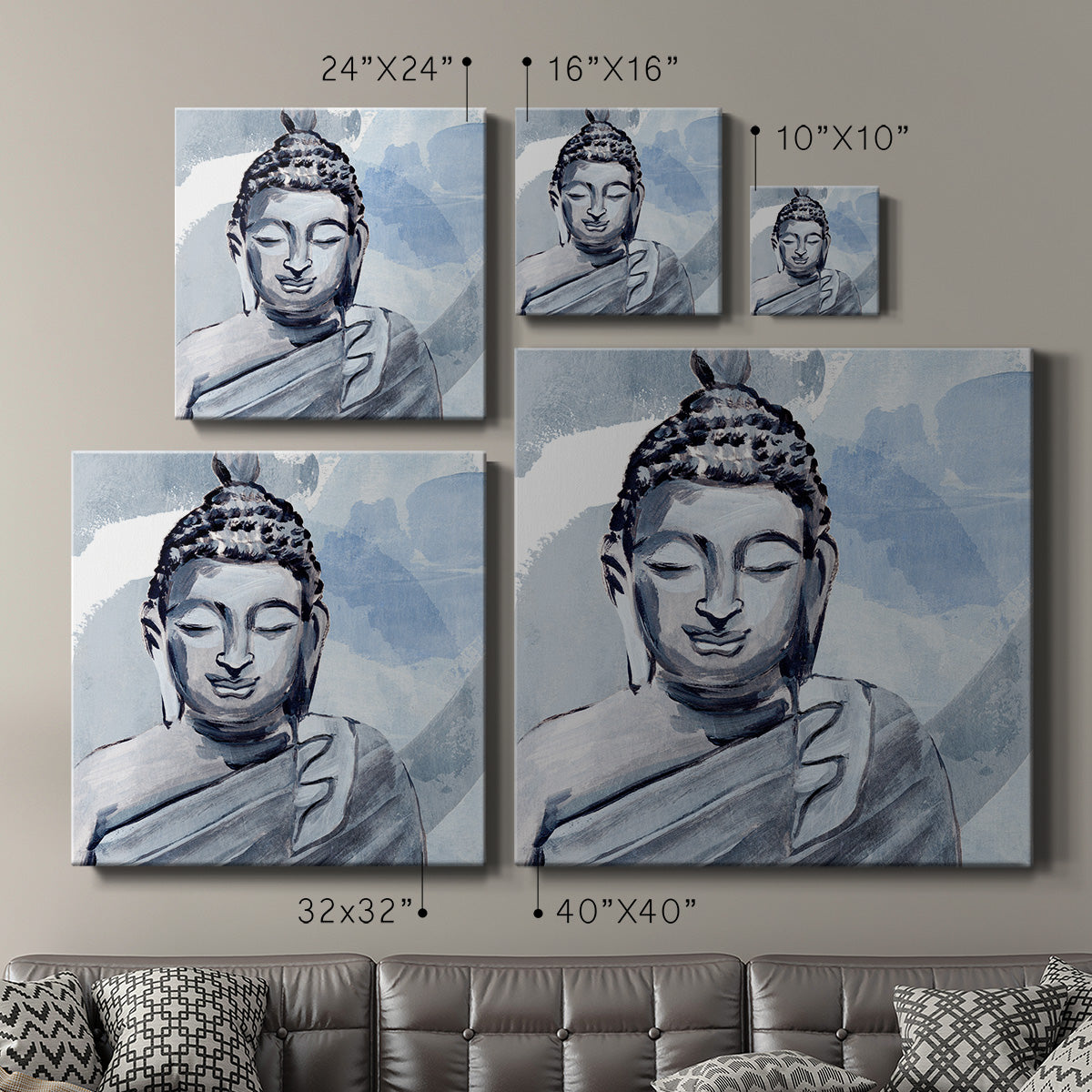 Awaken in Blue II-Premium Gallery Wrapped Canvas - Ready to Hang