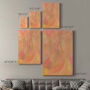 Peach Bliss IV Premium Gallery Wrapped Canvas - Ready to Hang